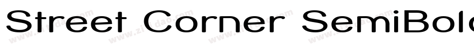 Street Corner SemiBold字体转换
